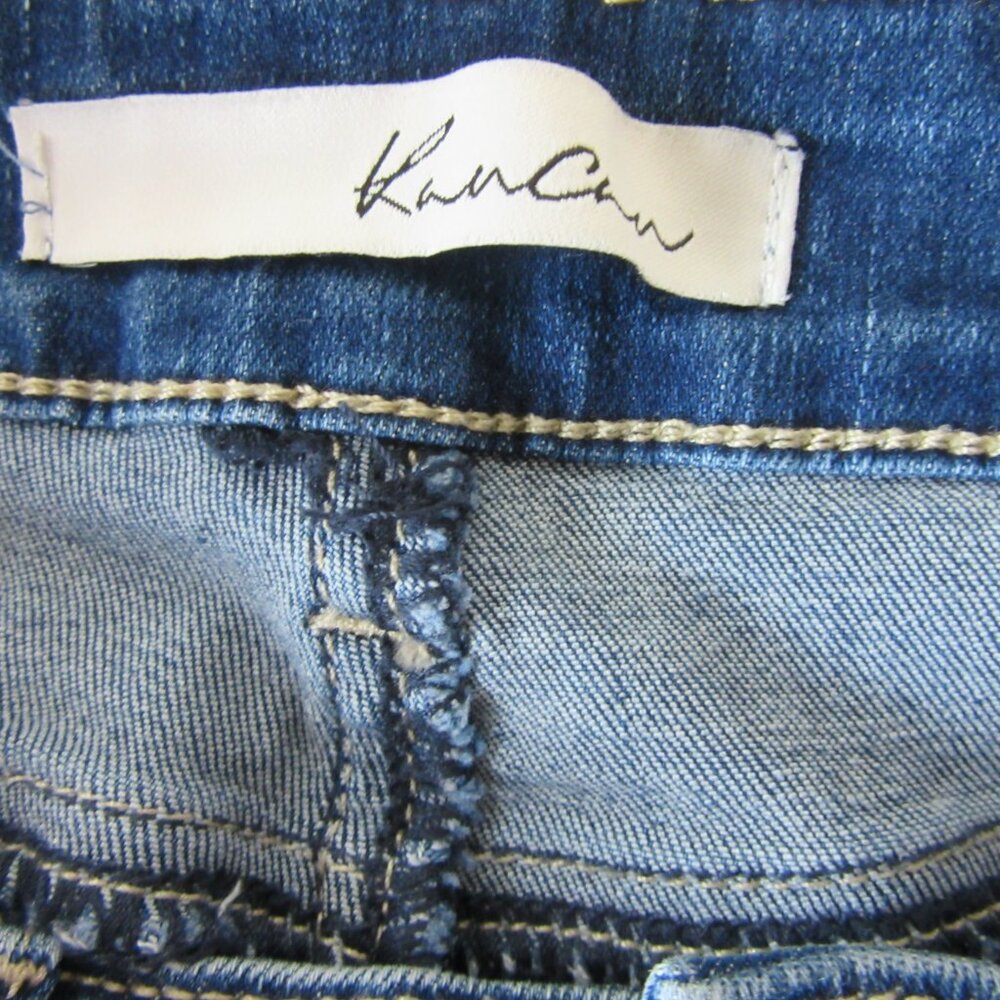 KANCAN Blue Denim Skinny Leg 9/28 Stretch Jeans - Picture 3 of 4